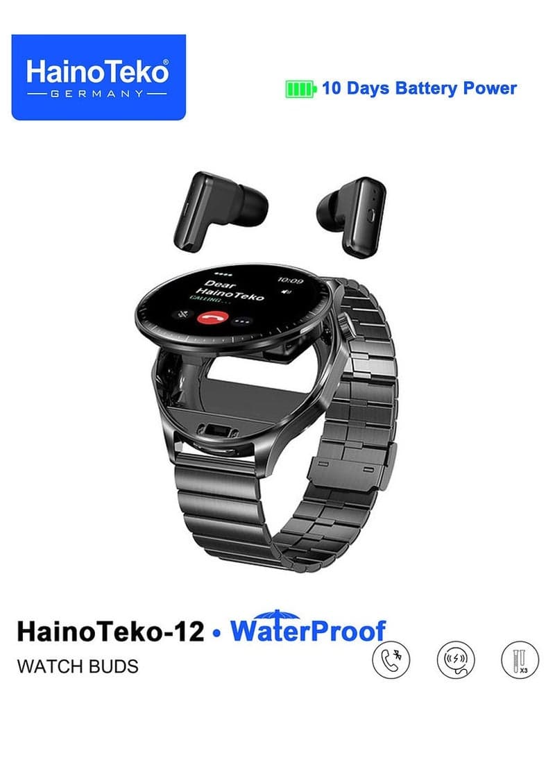 Haino Teko ST-7 Smart Watch With Earbuds — image 3