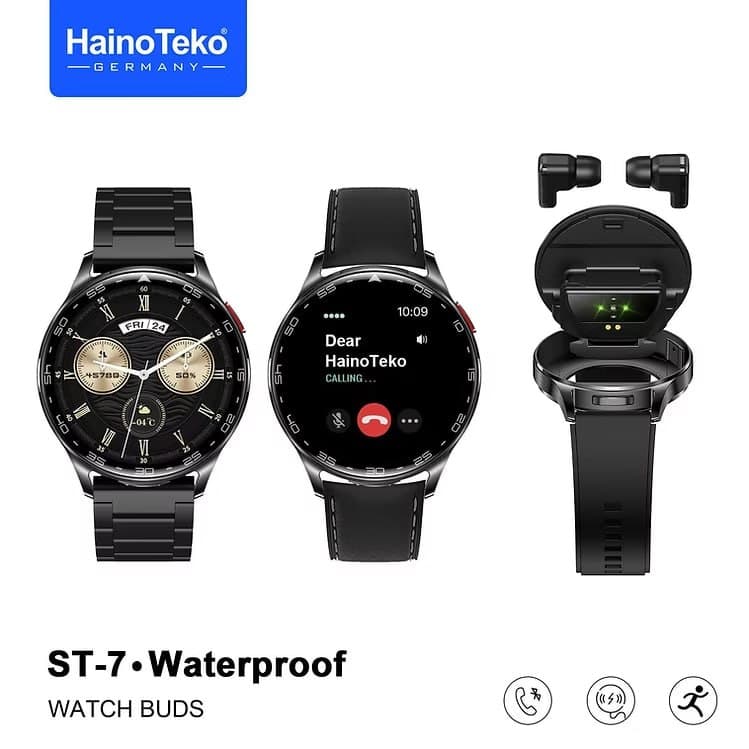 Haino Teko ST-7 Smart Watch With Earbuds